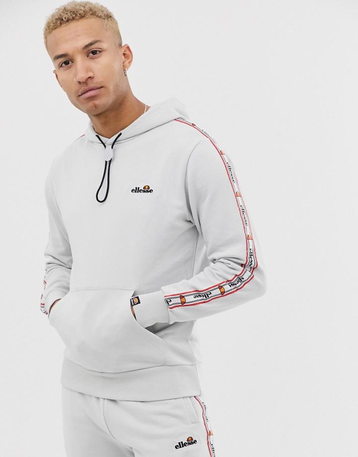 Ellesse Monterrey Hoodie With Drawstring Toggle In Light Gray - Gray