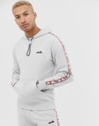 Ellesse Monterrey Hoodie With Drawstring Toggle In Light Gray - Gray