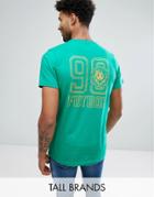 Jacamo Tall T-shirt With Print In Green - Green