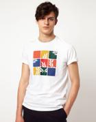 Fred Perry Laurel Puzzle T-shirt - White