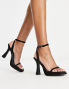 Z Code Z Oly Slim Platform Sandals In Black