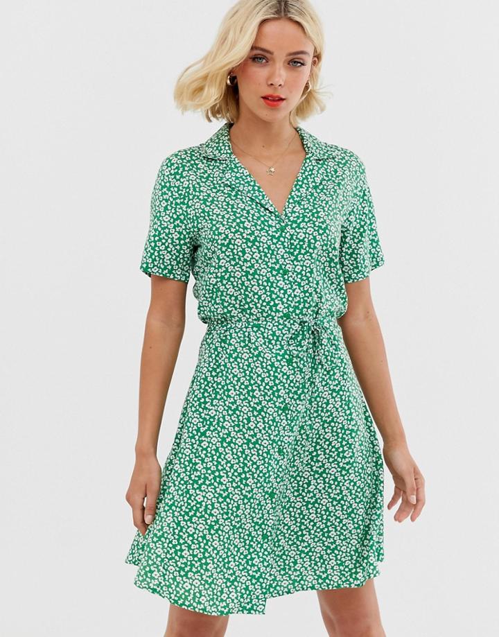 Jdy Ditsy Floral Shirt Dress-multi