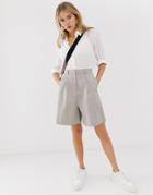 Asos Design Mom Shorts-stone