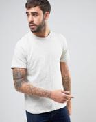 Jack & Jones Premium Slim T-shirt In Melange - White