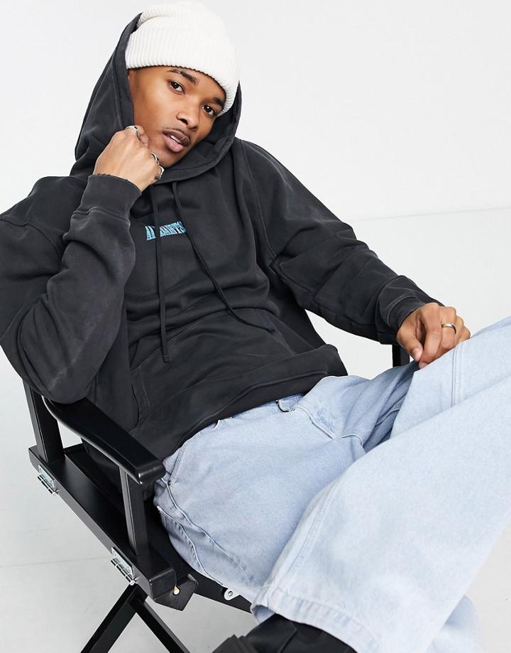 Allsaints Aldor Overhead Hoodie In Black