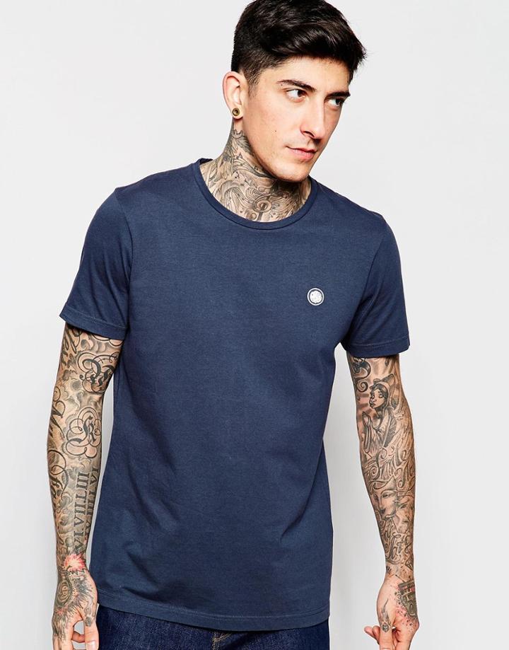 Pretty Green T-shirt With Pg Logo - Navy