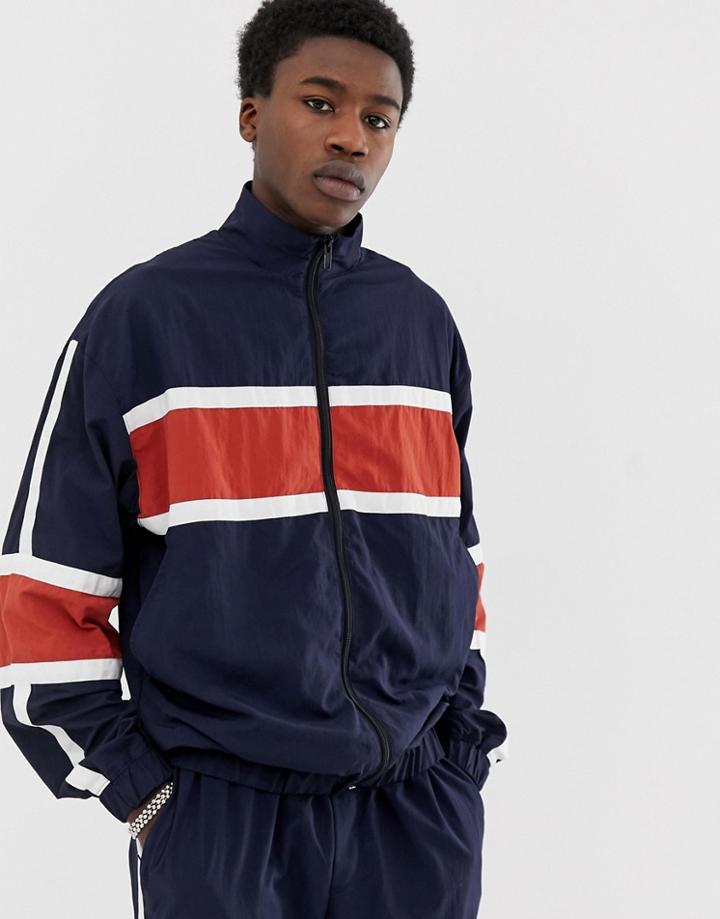 Weekday Benny Wind Jacket-navy