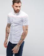 Asos Skinny Oxford Stripe Shirt - Blue