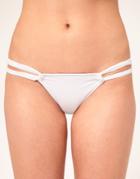 Charlie By Matthew Zink Low Rise Bikini Bottom - White