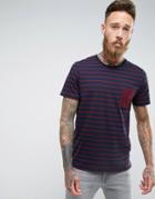 Jack & Jones Stripe T-shirt - Red