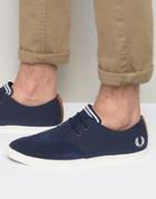 Fred Perry Byron Low Suede Desert Shoes - Navy