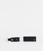 Asos Design Keyring And Card Holder Set In Leather With A Initial-black