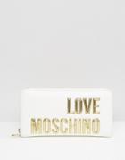 Love Moschino Large Logo Purse - White