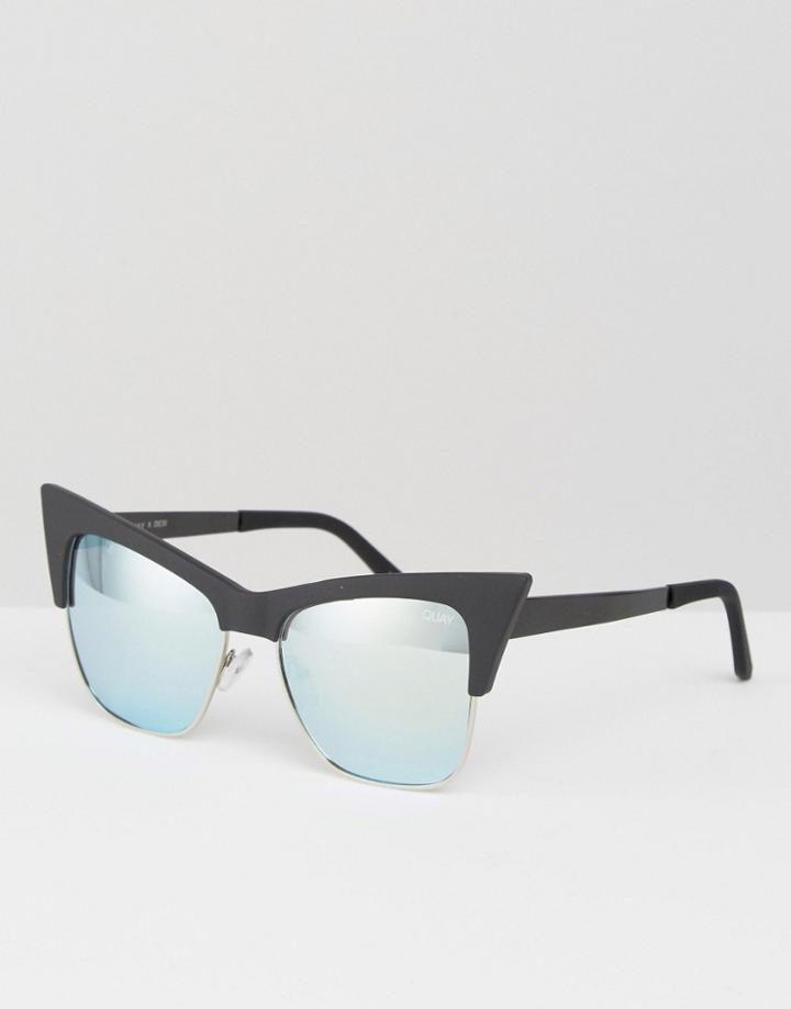 Quay Australia X Desi T.y.s.m Cat Eye Sunglasses - Black