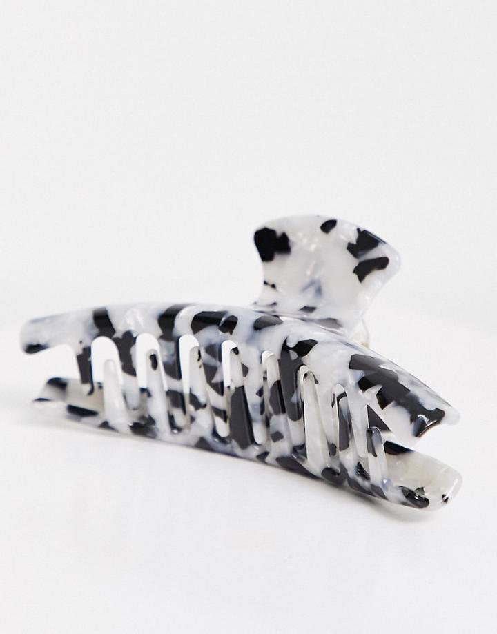 My Accessories Hair Claw In Mono Tortoiseshell-multi