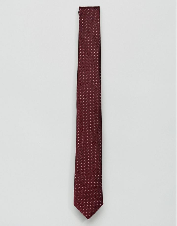Jack & Jones Tie With Spot - Red
