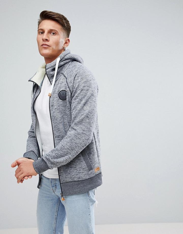 Esprit Hoodie With Fleece Lining Hood - Blue