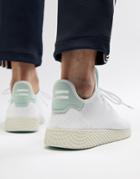 Adidas Originals Pharrell Williams Tennis Hu Sneakers In White Cq2168 - White