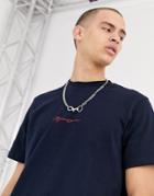 Mennace Essentials Oversized T-shirt In Navy