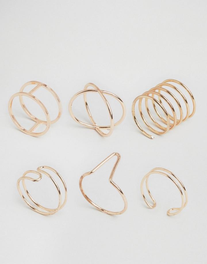 Aldo Barkerville Stacking Rings - Gold