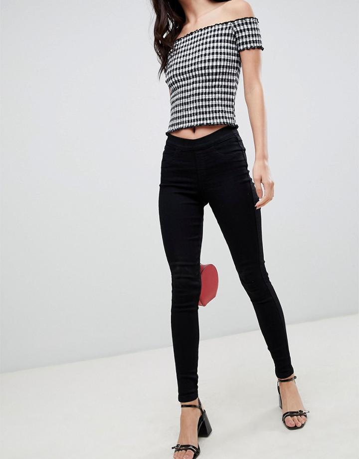 Brave Soul Sara Skinny Jeggings - Black