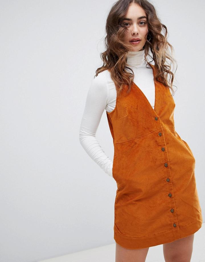 Free People Rolling Thunder Cord A-line Dress