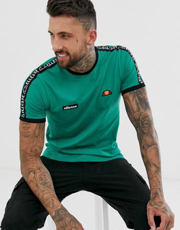 Ellesse Fede T-shirt With Taping In Green - Green