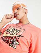 Nike High Summer Graphic T-shirt In Dusty Orange