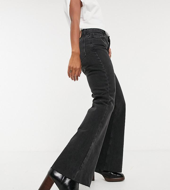 Reclaimed Vintage Inspired The '86 Super Wide Flare Jean In Washed Black