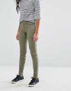 Jdy Mid Rise Skinny Jeans - Green