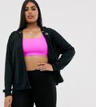 Nike Plus Black Zip Through Cropped Hoodie