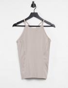 Asos 4505 Icon Yoga Cami Top In Cotton Touch-neutral