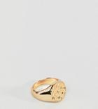 Reclaimed Vintage Inspired Signet Ring Exclusive To Asos - Gold