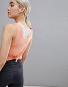 Onzie Knot Crop Top In Pink - Pink