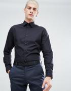 Selected Homme Water Repellent Easy Iron Regular Fit Shirt - Black