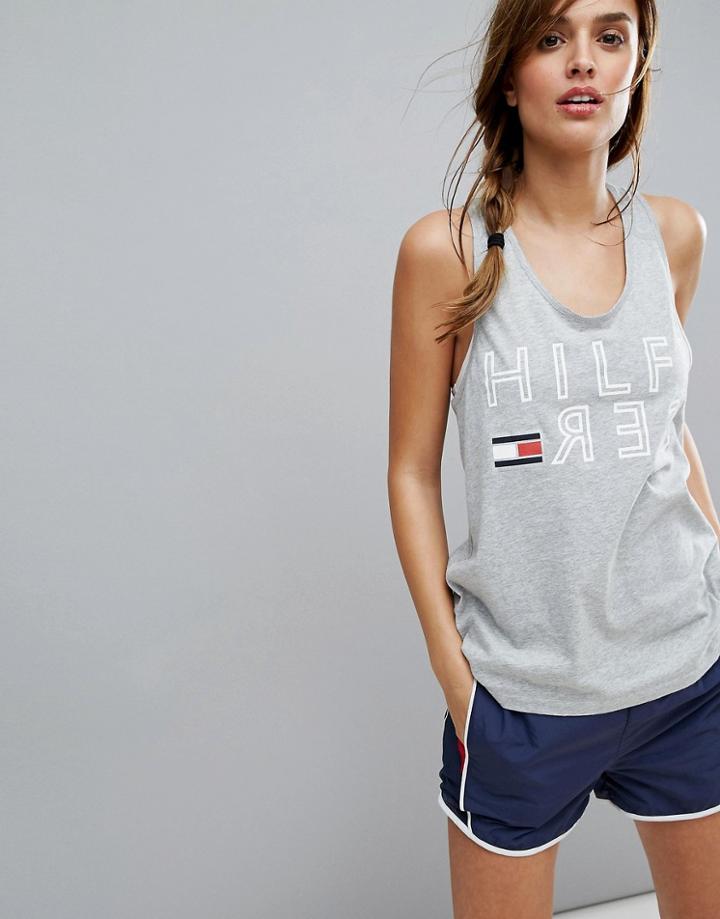 Tommy Hilfiger Logo Tank - Gray