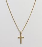 Serge Denimes Cross Necklace Sterling Silver With 18k Gold Plating - Gold