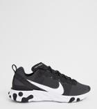 Nike Black And White React Element 55 Sneakers