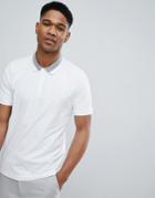 Selected Homme Polo Shirt With Tipping - White