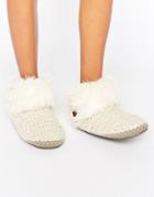 Bedroom Athletics Ariana Aran Knit Slipper Boot - Cream