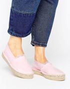 Pieces Haila Blush Stacked Espadrilles - Pink