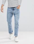 Weekday Vacant Loose Fit Rigid Jean Wow Blue Wash - Blue
