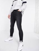 Dtt Carrot Fit Jeans In Washed Black