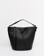 Pull & Bear Bucket Crossbody Bag - Black