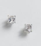 Simon Carter Clear Stud Earring With Crystals From Swarovski - Silver
