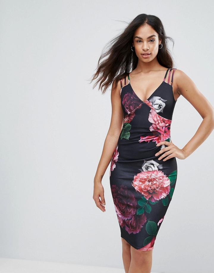 Jessica Wright Floral Strappy Dress - Multi
