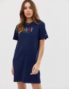 Tommy Jeans Graphic T-shirt Dress - Black