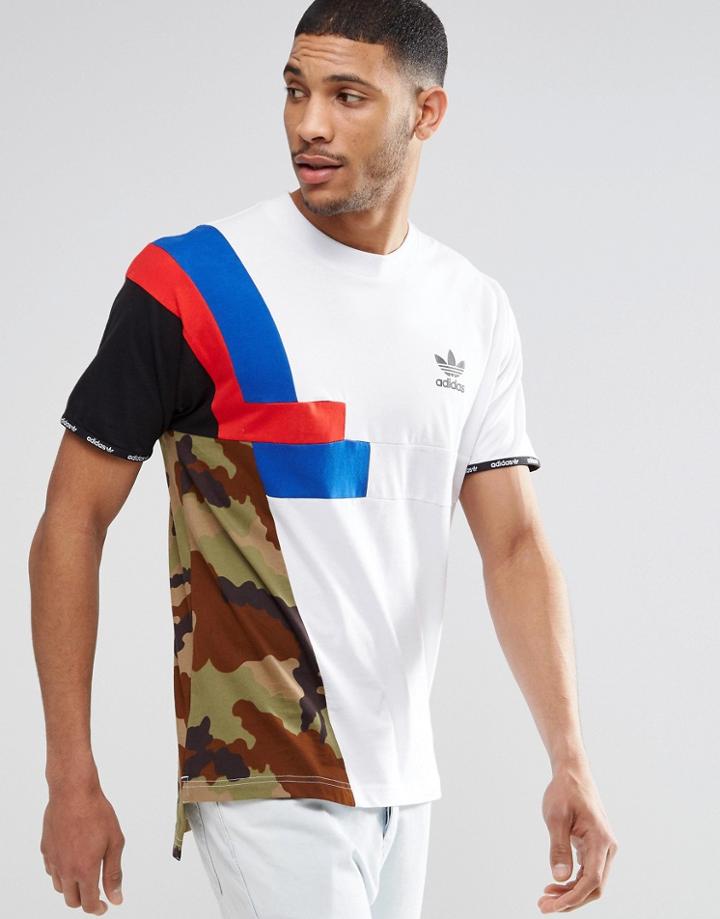 Adidas Originals Block Longline T-shirt Ay9264 - White