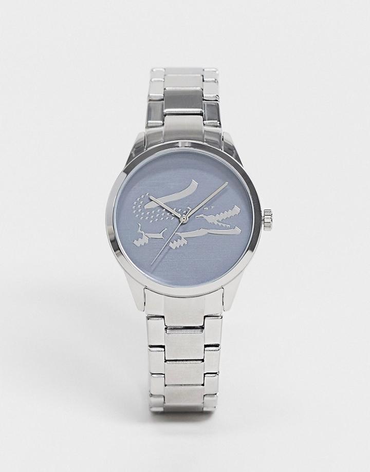 Lacoste Womens Ladycroc Bracelet Watch In Silver