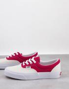 Vans Era Sneakers In Red/white